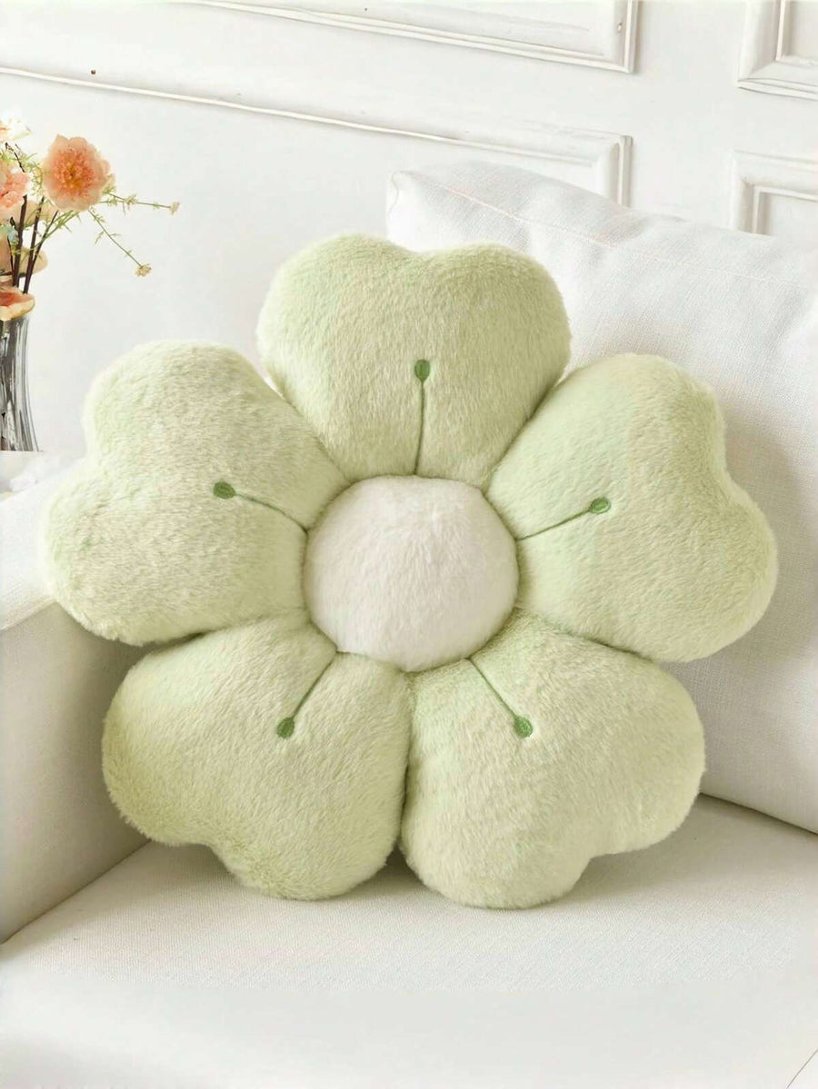 Christmas Decorative Pillows, Adorable Daisy Flower Cushions, Soft Faux Rabbit Fur Pillows For Sofas, Bedrooms, And Living Rooms,Perfect For Christmas And New Year Home Decor,A Wonderful Christmas Gift For Family And Friends